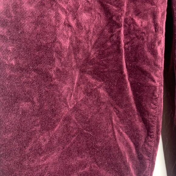 7 For All Mankind MBurgundy Velvet Skinny Pants - Picture 3 of 10